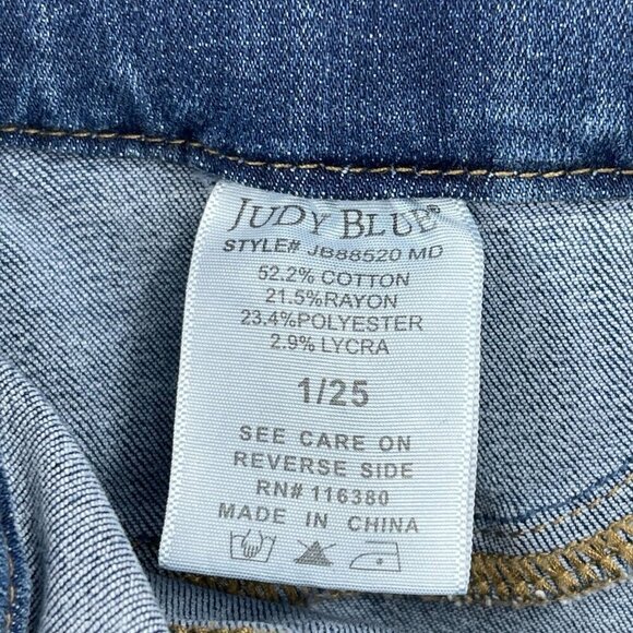 Judy Blue 1/25 Santa Clara Pull On High Rise Slim Bootcut Medium Jeans - Picture 12 of 16